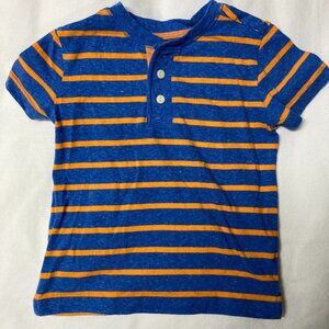 Primary Toddler Henley Tee Shirt Striped 2T